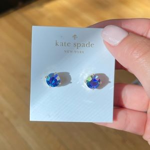 Kate Spade - Blue gem (iridescent) earrings studs